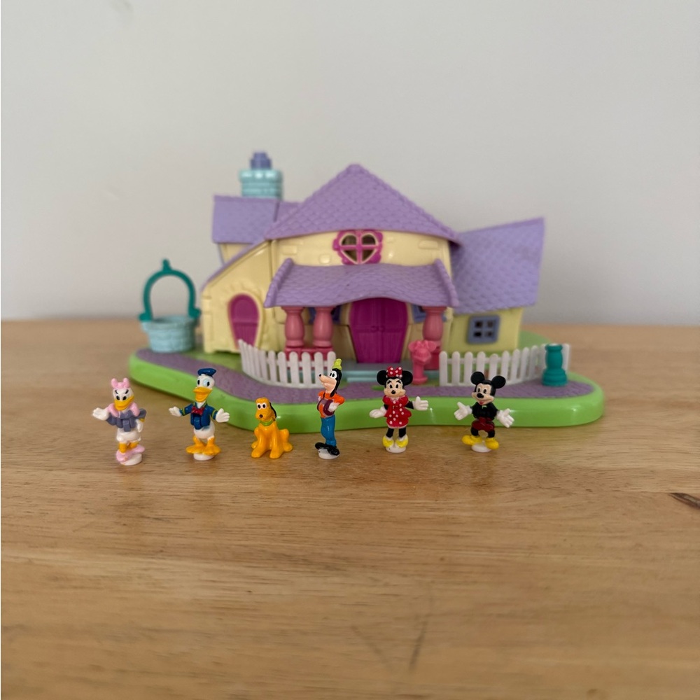 Disney Playset with Purple and Yellow House